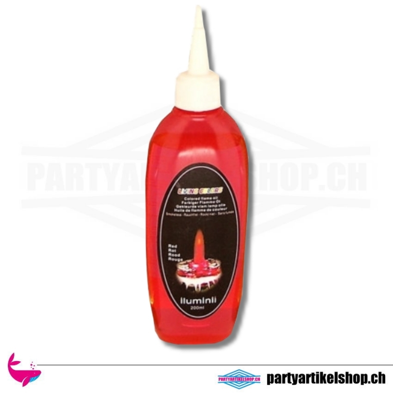 Farbiges Öl Rot von Living Colors für Gartenfackel - 200ml